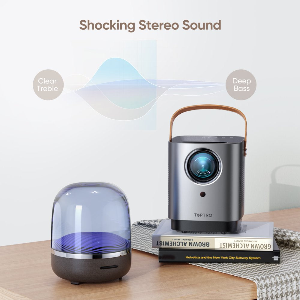 5G Wifi Bluetooth Projector, 1080P Supported, 300" Screen 12000LM Home Movie Projector,Gift Choice